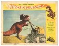 7z325 DINOSAURUS LC #8 '60 crazy image of tyrannosaurus fighting w/excavating machine!