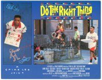 7z328 DO THE RIGHT THING LC '89 image of director Spike Lee delivering pizza!