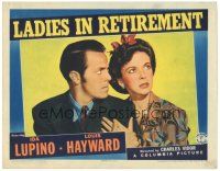 7z529 LADIES IN RETIREMENT LC '41 image of Ida Lupino & freaked out Louis Hayward!