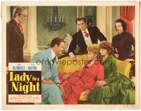 7z532 LADY FOR A NIGHT LC R50 image of John Wayne & Joan Blondell on couch + cast!