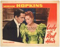 7z534 LADY WITH RED HAIR LC '40 great image of sexy Miriam Hopkins & Richard Ainley!