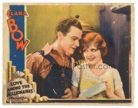 7z567 LOVE AMONG THE MILLIONAIRES LC '30 great image of pretty Clara Bow!