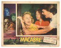 7z575 MACABRE LC #4 '58 William Castle, women in peril, cool Besser horror border art!