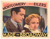 7z580 MADE ON BROADWAY LC '33 cool portrait image of Robert Montgomery & Sally Eilers!