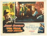 7z590 MAN FROM LARAMIE LC '55 image of James Stewart in jail, directed by Anthony Mann!