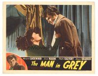 7z592 MAN IN GREY LC '45 menacing James Mason stands over Margaret Lockwood!