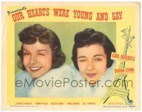 7z679 OUR HEARTS WERE YOUNG & GAY LC #4 '44 close-up portrait of Gail Russell, Diana Lynn winking!