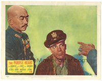 7z726 PURPLE HEART LC #4 R48 Richard Loo lurks behind Dana Andrews, drama behind bombing of Japan!