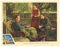 7z730 RAGE IN HEAVEN LC #4 R46 Ingrid Bergman between Robert Montgomery & George Sanders!