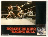 7z731 RAGING BULL LC #8 '80 Martin Scorsese, image of Robert De Niro boxing in the ring!