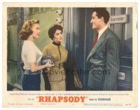 7z745 RHAPSODY LC #7 '54 Vittorio Gassman w/beauties Elizabeth Taylor & Barbara Bates!