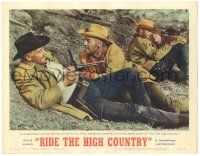 7z747 RIDE THE HIGH COUNTRY LC #5 '62 Randolph Scott & Joel McCrea sometime enemies in High Sierra!