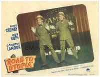 7z755 ROAD TO UTOPIA LC #6 '46 image of wacky Bob Hope & Bing Crosby in dance number!