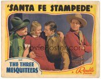 7z773 SANTA FE STAMPEDE LC '38 John Wayne holds June Martel, Crash Corrigan & Max Terhune!