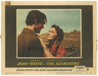 7z779 SEARCHERS LC #3 '56 John Ford classic, super close up of Jeff Hunter and smiling Vera Miles!