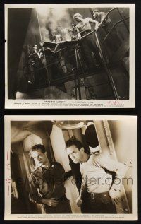 8a950 PACIFIC LINER 2 8x10 stills '38 with uniformed Chester Morris staring down crew!