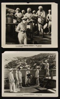 8a958 RESCUE 2 8x10 stills '29 great images of Ronald Colman with guns on ship!