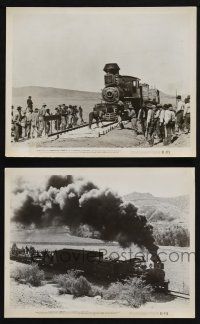 8a963 SANTA FE 2 8x10 stills '51 cool images of locomotive train railroad in New Mexico, Pichel!