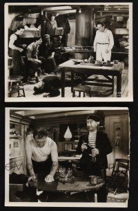 8a967 SIN SHIP 2 8x10 stills '31 serious Louis Wolheim w/ Hugh Herbert and unconscious guy!