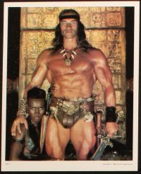 8a477 CONAN THE DESTROYER 8 commercial color 8x10 stills '86 Arnold Schwarzenegger, Grace Jones!