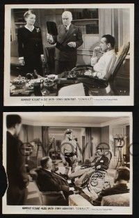 8a775 CONFLICT 3 8x10 stills '45 Humphrey Bogart, Smith, Greenstreet, by Robert Siodmak!