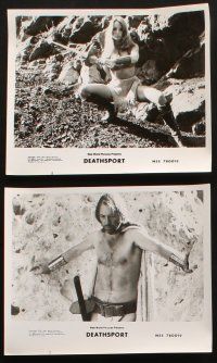 8a407 DEATHSPORT 11 8x10 stills '78 David Carradine, great images of futuristic battle motorcycle!