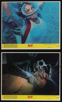 8a214 DEEP 3 8x10 mini LCs '77 super sexy Jacqueline Bisset, Nick Nolte, diving & voodoo!