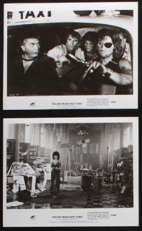 8a487 ESCAPE FROM NEW YORK 8 8x10 stills '81 John Carpenter candid, Kurt Russell, Barbeau, Borgnine