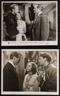 8a603 GARY COOPER 6 8x10 stills '30s-50s w/ Ruth Roman, Anna Sten, Ralph Bellamy, McGuire, more!