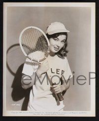 8a735 ONCE MORE MY DARLING 4 8x10 stills '49 Robert Montgomery, sexy tennis player Ann Blyth!