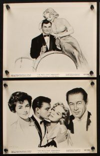 8a531 RELUCTANT DEBUTANTE 8 8x10 stills '58 Rex Harrison & sexy grown up Sandra Dee, John Saxon