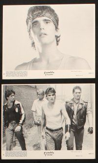 8a107 RUMBLE FISH 7 8x10 mini LCs '83 Francis Ford Coppola, Matt Dillon, Mickey Rourke, Lane!