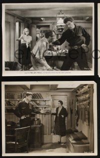 8a829 SEA WOLF 3 8x10 stills '30 from Jack London novel, Milton Sills as Wolf Larsen in Chinatown!