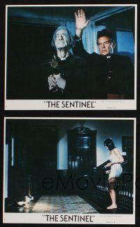 8a201 SENTINEL 4 8x10 mini LCs '77 Cristina Raines, creepiest John Carradine, Jeff Goldblum!