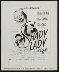 8a966 SHADY LADY 2 8x10 stills '45 Charles Coburn eating cake with Simms and O'Driscoll, art!