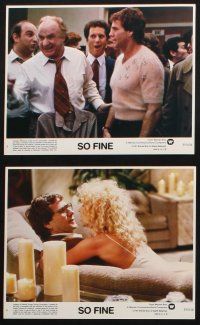 8a109 SO FINE 7 8x10 mini LCs '81 Andrew Bergman directed, Ryan O'Neal, sexy Mariangela Melato!