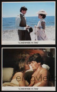 8a204 SOMEWHERE IN TIME 4 8x10 mini LCs '80 Jane Seymour & Christopher Reeve are together at last!