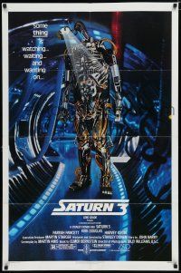 8e750 SATURN 3 1sh '80 Kirk Douglas, Farrah Fawcett, really cool robot image!