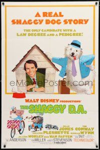 8e772 SHAGGY D.A. 1sh '76 Dean Jones, Walt Disney, it's laughter by the pound!