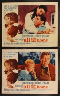 8f874 ALL THE WAY HOME 2 LCs '63 Jean Simmons & Robert Preston from a James Agee novel!