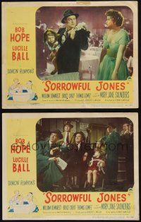 8f973 SORROWFUL JONES 2 LCs '49 Bob Hope, Lucille Ball, Demarest, funnier than the Paleface!