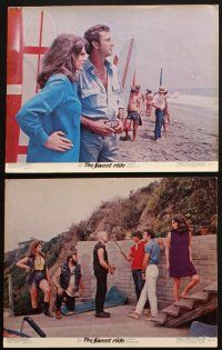 8f586 SWEET RIDE 6 color 11x14 stills '68 1st Jacqueline Bisset topless in bikini, cool surfing art!