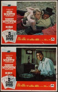 8f758 5 CARD STUD 3 LCs '68 all western images with cowboy Dean Martin, 1 w/ Inger Stevens!