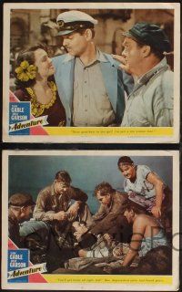 8f628 ADVENTURE 4 LCs '45 Clark Gable, Greer Garson, Joan Blondell, Tomas Mitchell, Romay!