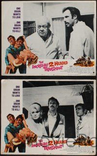 8f684 INCREDIBLE 2 HEADED TRANSPLANT 4 LCs '71 Bruce Dern, one wants to love & other wants to kill!