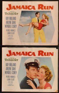 8f229 JAMAICA RUN 8 LCs '53 Ray Milland, sexy Arlene Dahl & Wendell Corey in the Caribbean!