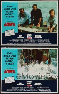 8f687 JAWS 4 LCs R79 Roy Scheider, Robert Shaw, Richard Dreyfuss, Steven Spielberg's shark classic!