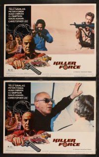 8f242 KILLER FORCE 8 LCs '76 sexy Maud Adams, O.J. Simpson, Telly Savalas!