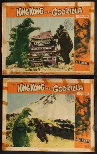 8f691 KING KONG VS. GODZILLA 4 LCs '63 Kingukongu tai Gojira, 2 mightiest monsters of all time!