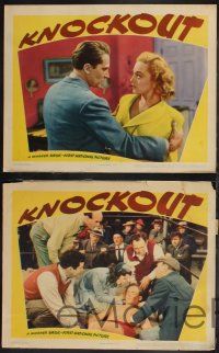 8f807 KNOCKOUT 3 LCs '41 Olympe Bradna made a boxing champ out of Arthur Kennedy, Anthony Quinn!